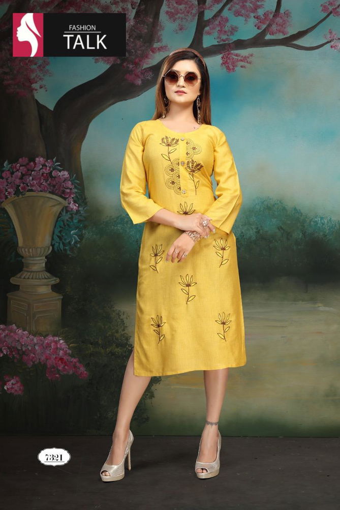 Ft Strawberry Latest Fancy Designer Heavy Casual Wear Simple Kurtis Collection
